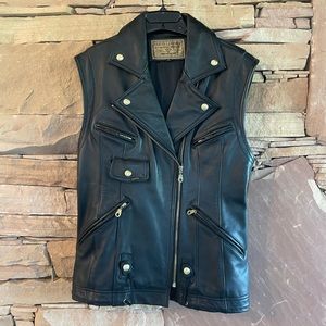 Guess Genuine Leather Vest